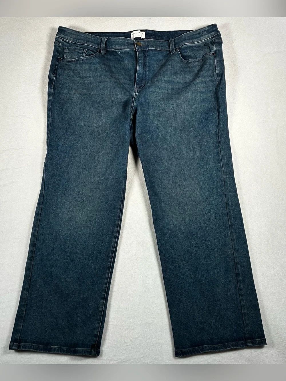 Lane Bryant Dark Wash Straight Leg Jeans - Size: 24S